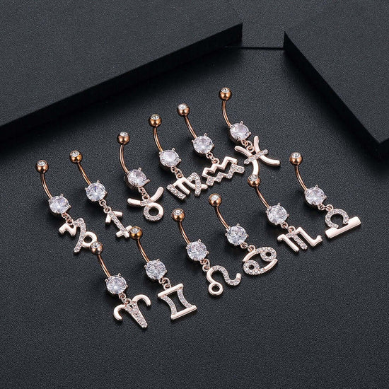 belly ring, belly piercing, belly button piercing, belly button rings, zodiac belly ring, zodiac jewelry