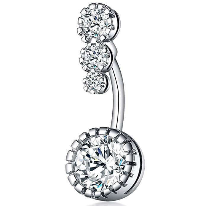 Sparkly Belly Button Piercing 