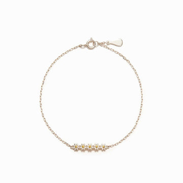 White Flower Daisy Adjustable Bracelets