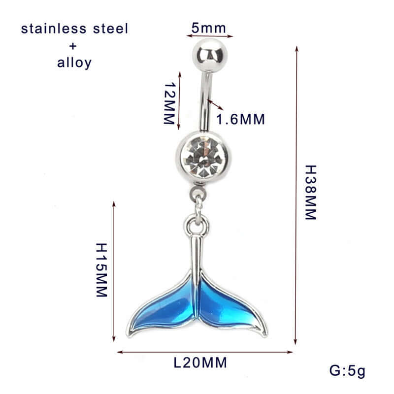 mermaid belly ring, belly ring, belly piercing, belly button piercing, belly button rings, blue belly rings