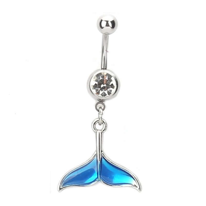 mermaid belly ring, belly ring, belly piercing, belly button piercing, belly button rings, blue belly rings