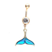 mermaid belly ring, belly ring, belly piercing, belly button piercing, belly button rings, blue belly rings