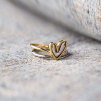 Self Love Mini Heart Stacking Ring Set