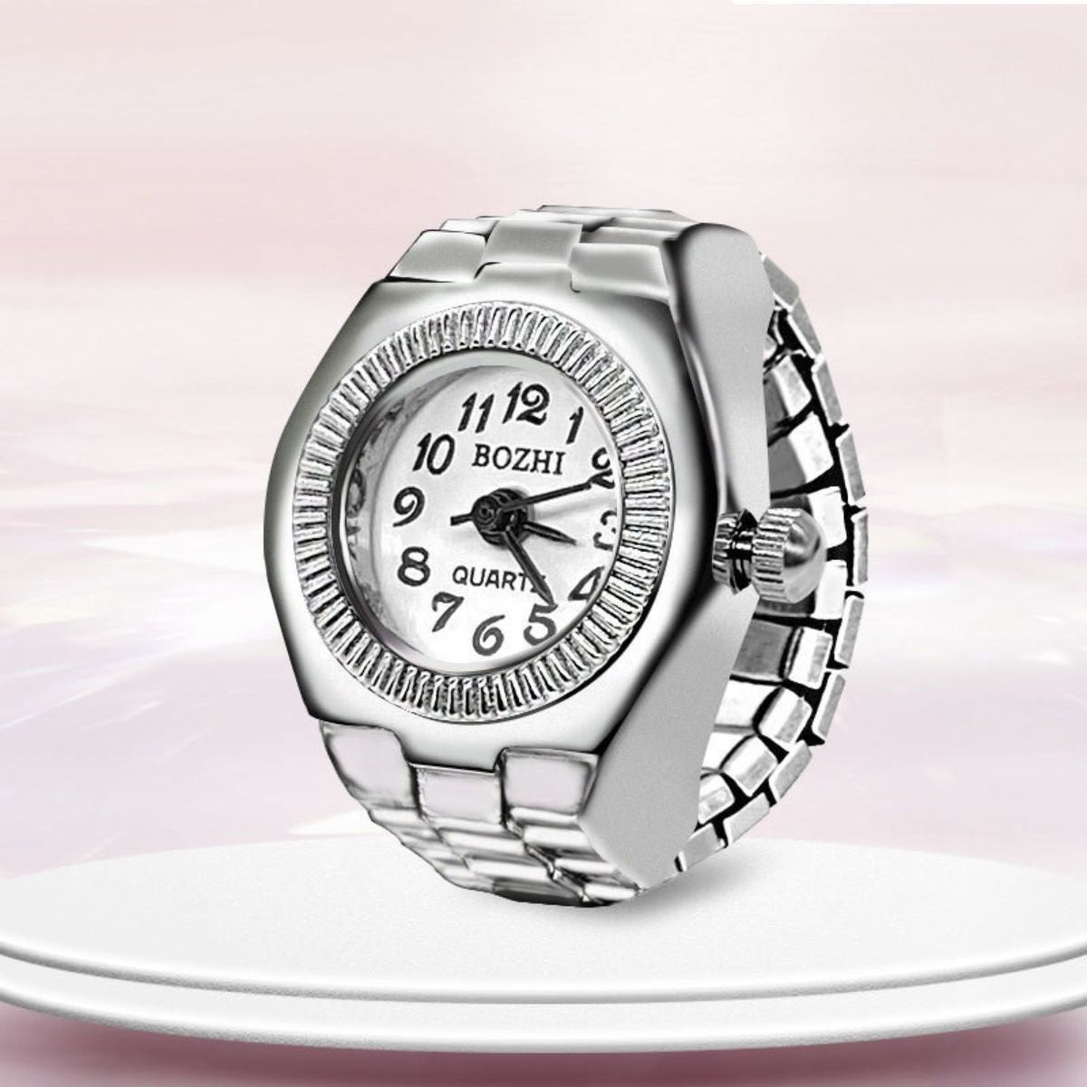 Retro Timepiece Mini Watch Ring