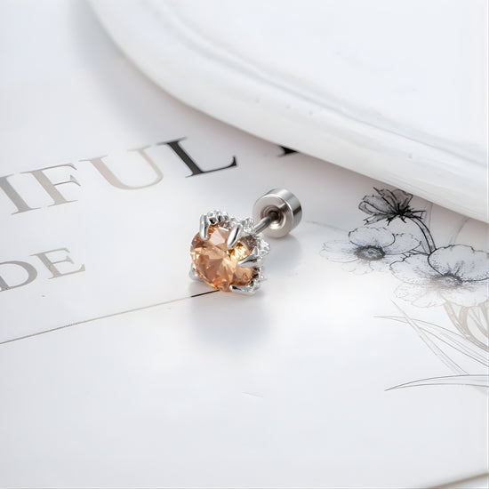 Angel Wing CZ Conch Helix Earrings