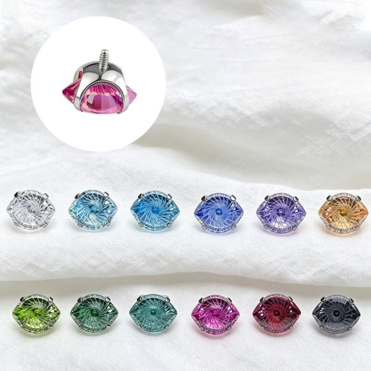 Evil Eye Sparkle Helix Tragus Stud