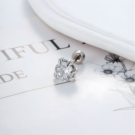 Angel Wing CZ Conch Helix Earrings