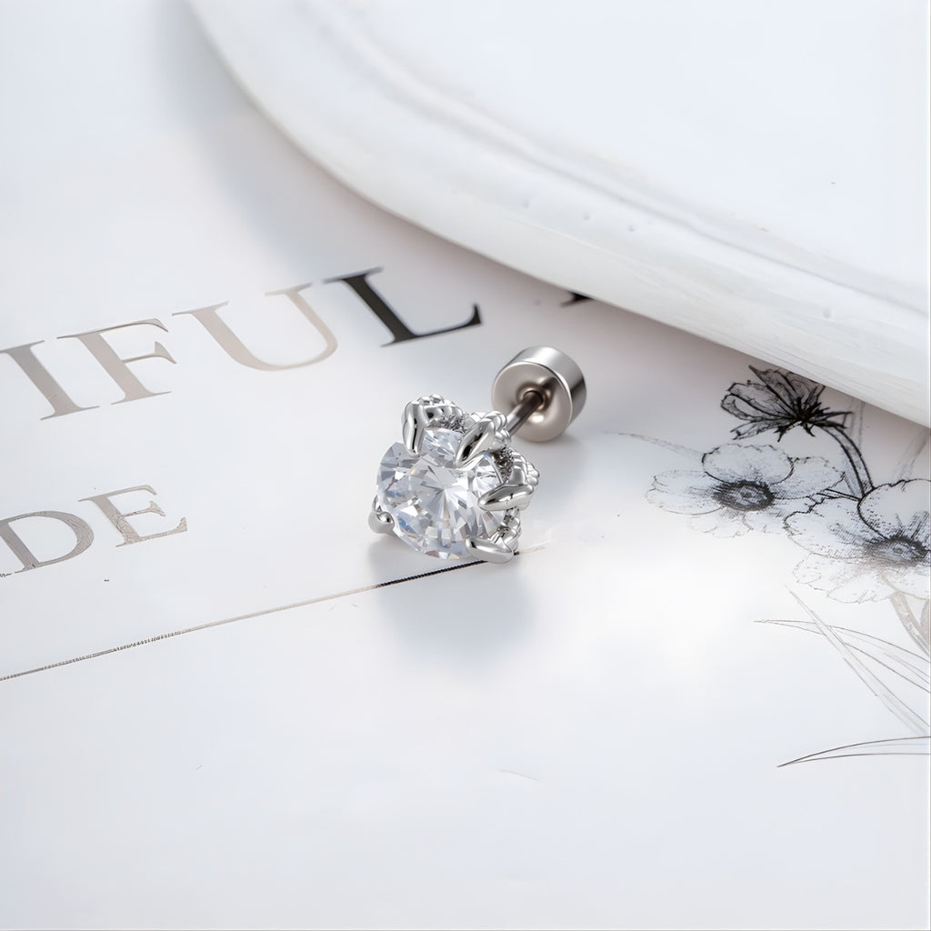 Angel Wing CZ Conch Helix Earrings