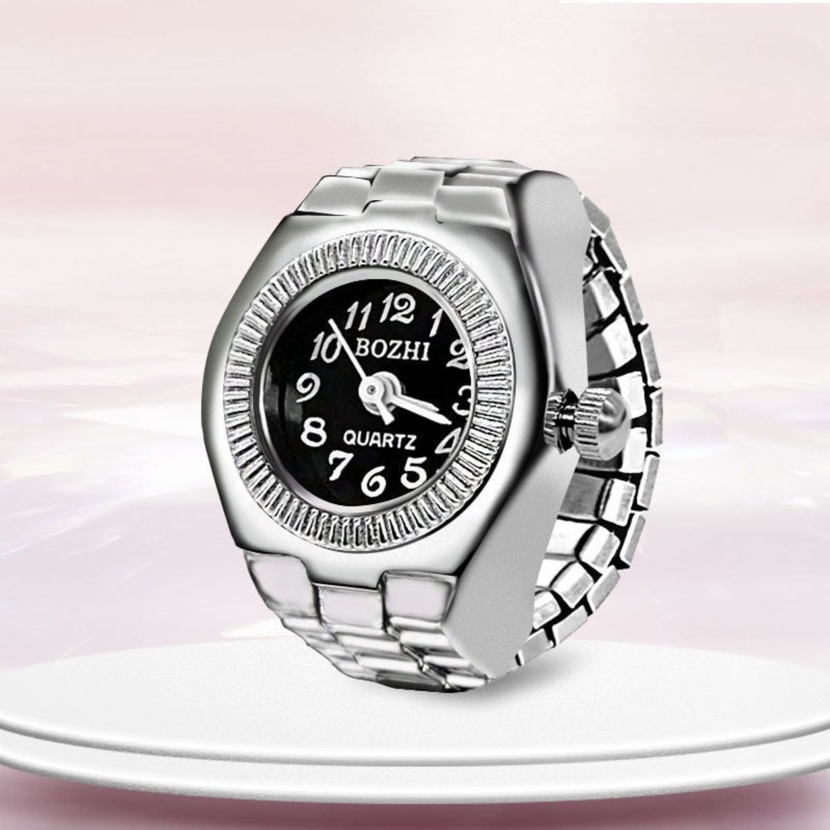 Retro Timepiece Mini Watch Ring