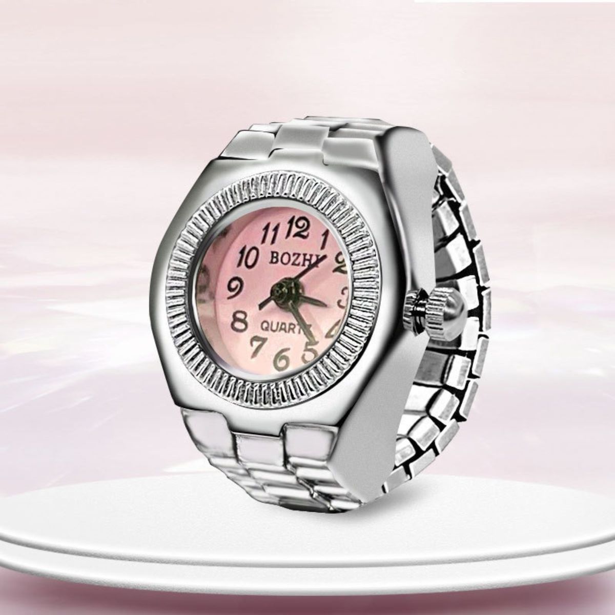 Retro Timepiece Mini Watch Ring