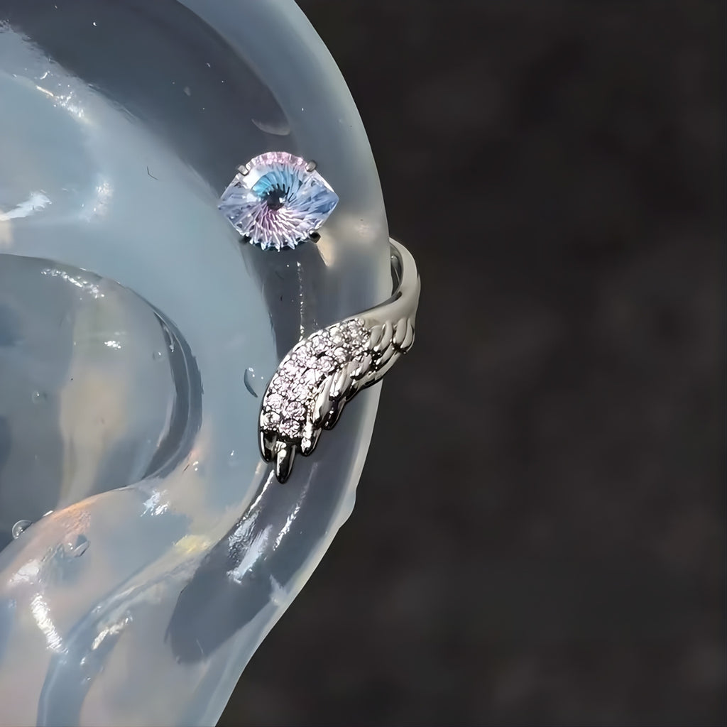 Angel Wing CZ Conch Helix Earrings