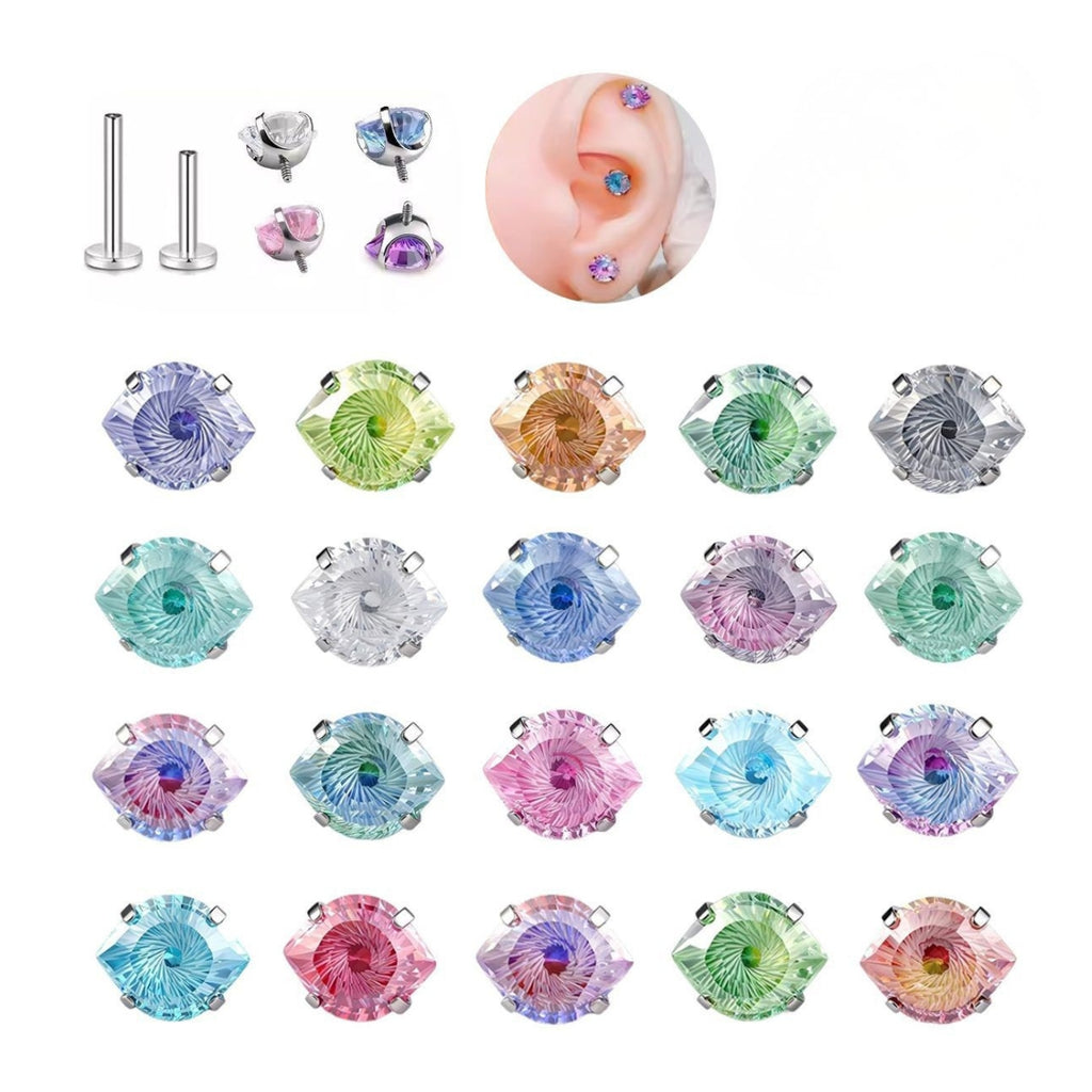 Evil Eye Sparkle Helix Tragus Stud