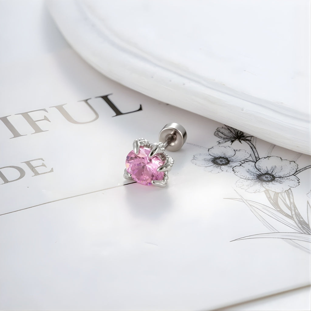 Angel Wing CZ Conch Helix Earrings