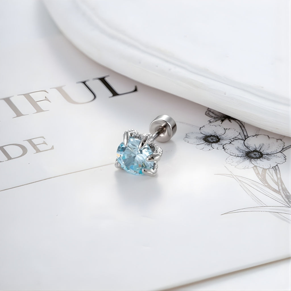 Angel Wing CZ Conch Helix Earrings