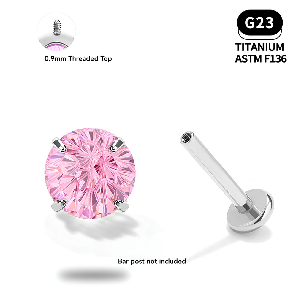 Celestial Spark Titanium CZ Flat Back Stud