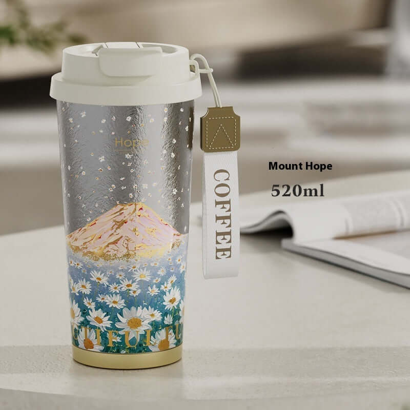 Titanium Coffee Mug Thermos Cup With Lid