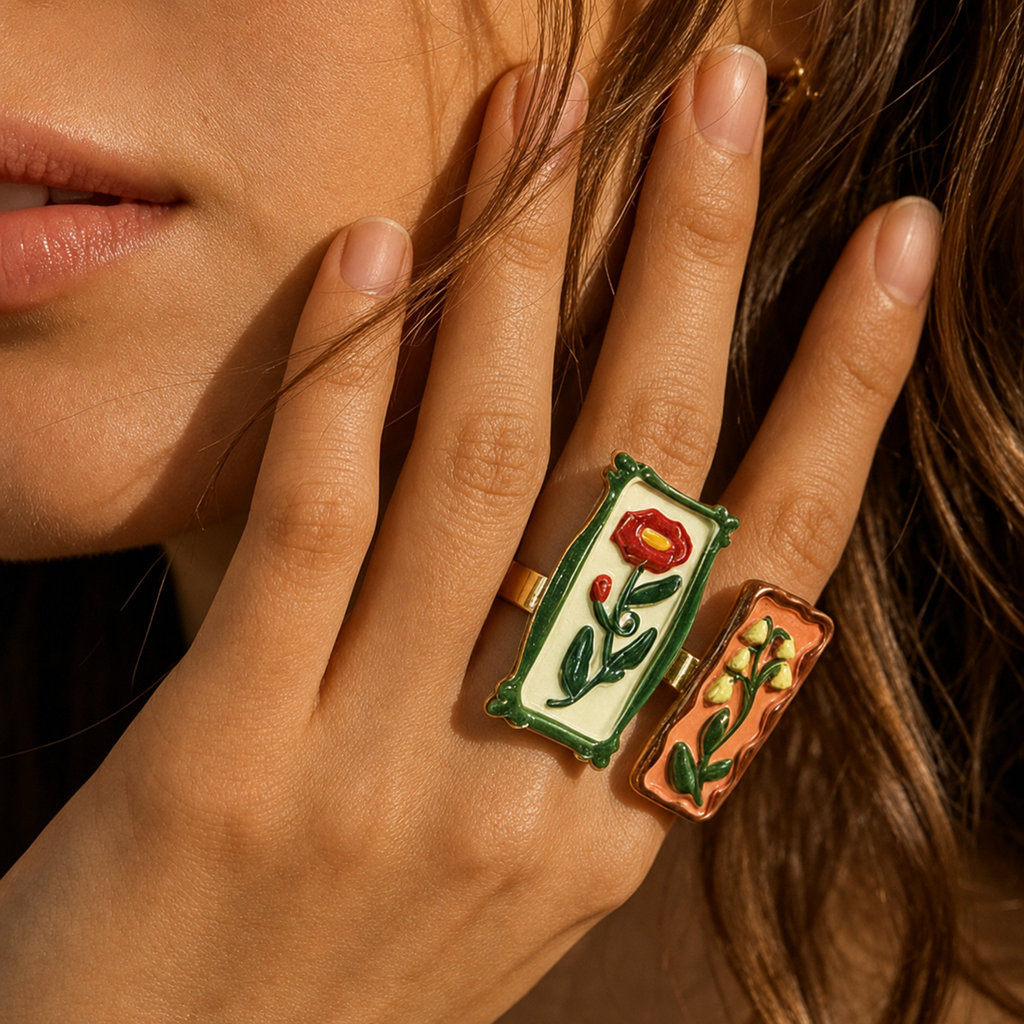 Spring Garden Flower Bloom Ring