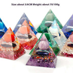 Handcraft Zodiac Pyramid Crystal Home Decoration Ornaments