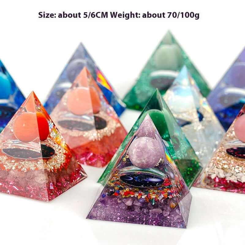 Handcraft Zodiac Pyramid Crystal Home Decoration Ornaments