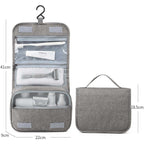 Hanging Waterproof Foldable Toiletry Wash Bag Travel Bag Grey