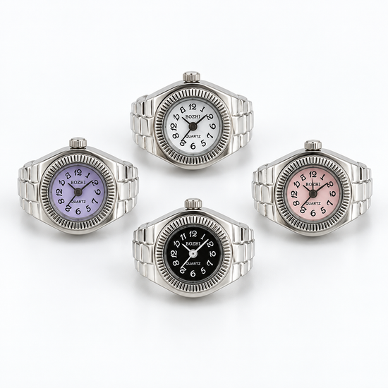Retro Timepiece Mini Watch Ring