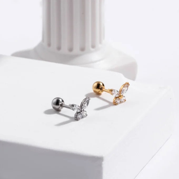 20G Surgical Steel Butterfly Sleeper Cartilage Earrings