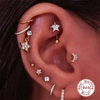 Star Curved Barbell Eyebrow Ring