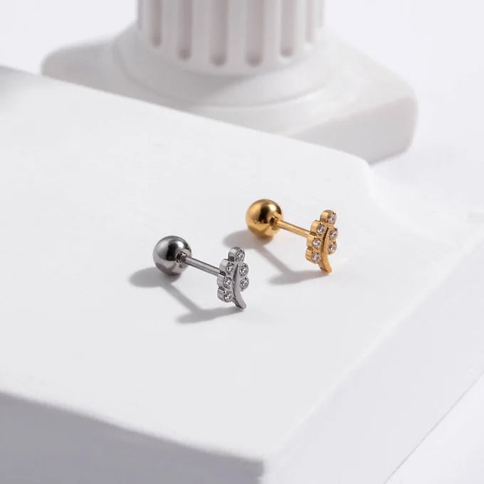 20G Surgical Steel Leaf Sleep Cartilage Earrings