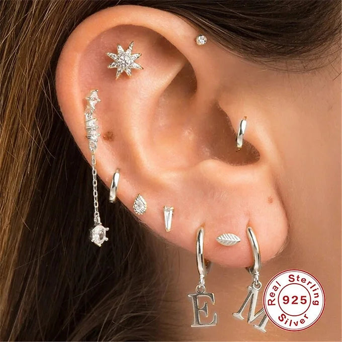 cartilage earrings, piercing jewelry, cartilage piercing, body jewelry, helix piercing, helix earrings, tragus piercing