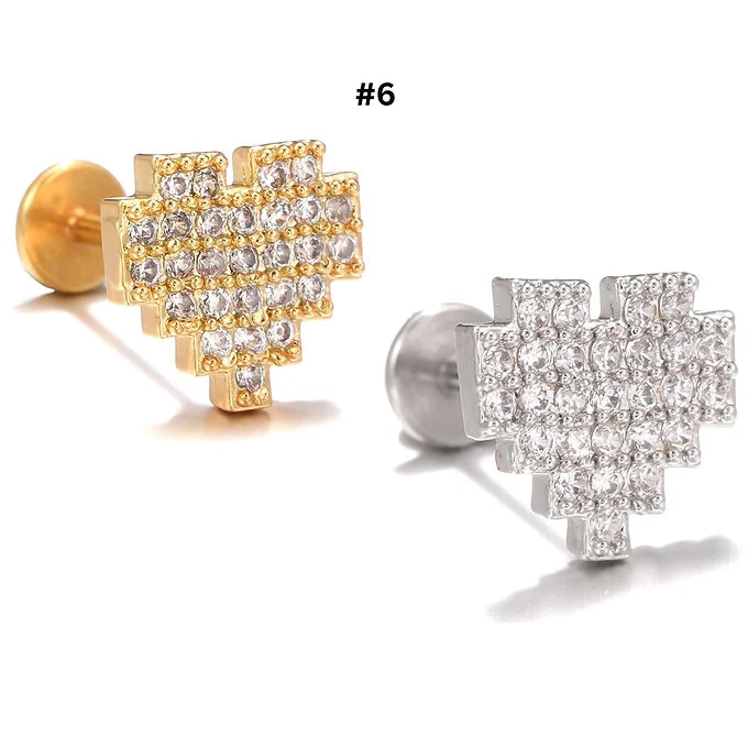 cartilage earrings, piercing jewelry, cartilage piercing, body jewelry, helix piercing, helix earrings, tragus piercing