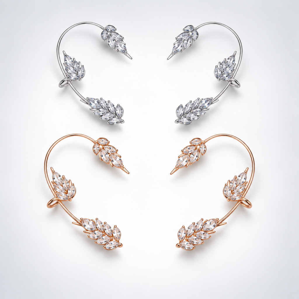 Leaf Vine Elf Clip Ear Wrap Ear Cuff