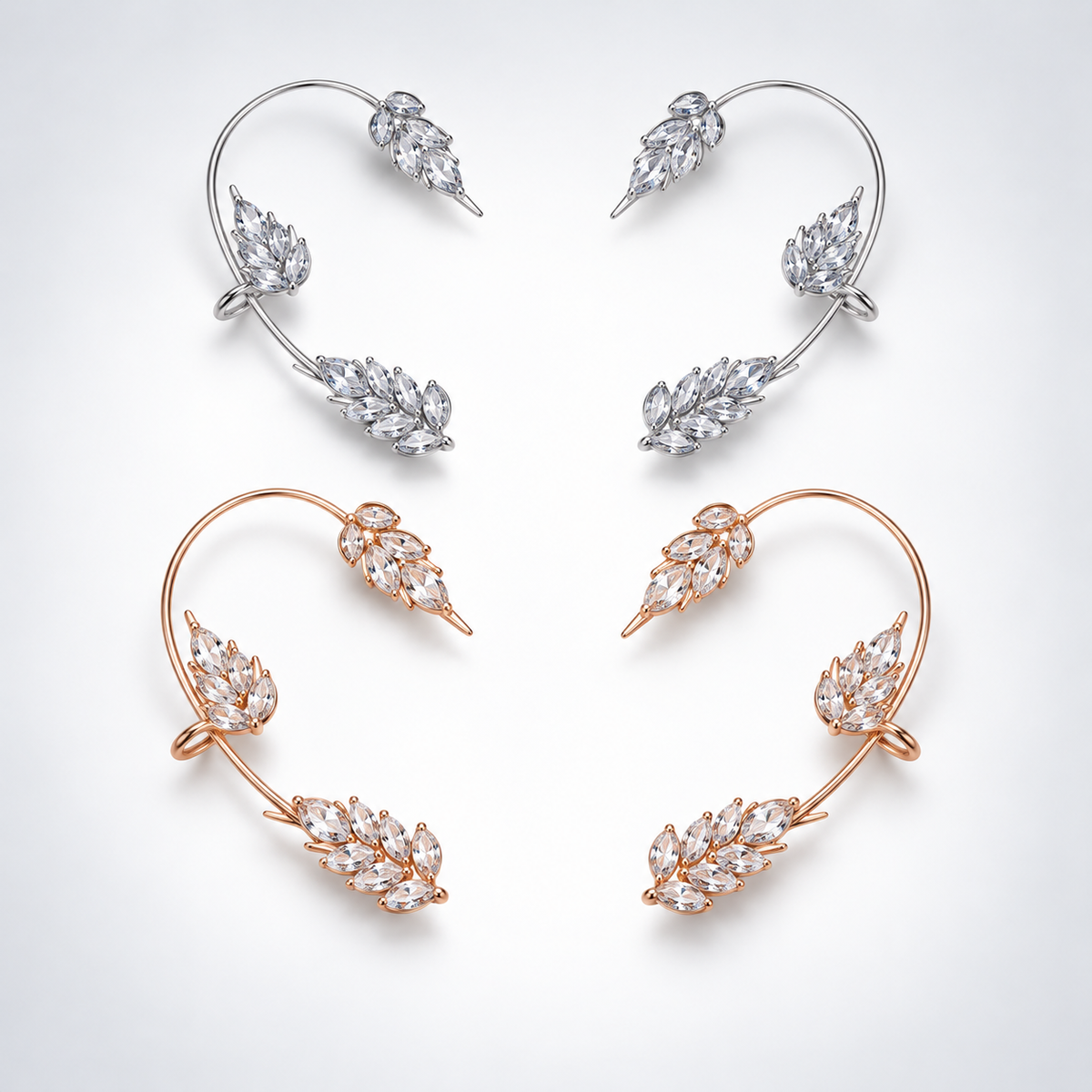 Leaf Vine Elf Clip Ear Wrap Ear Cuff