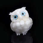 Crystal Stone Owl Ornaments Table Top Decoration
