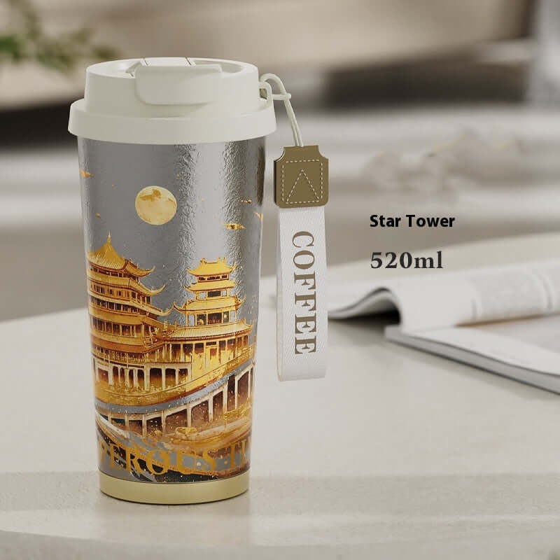 Titanium Coffee Mug Thermos Cup With Lid