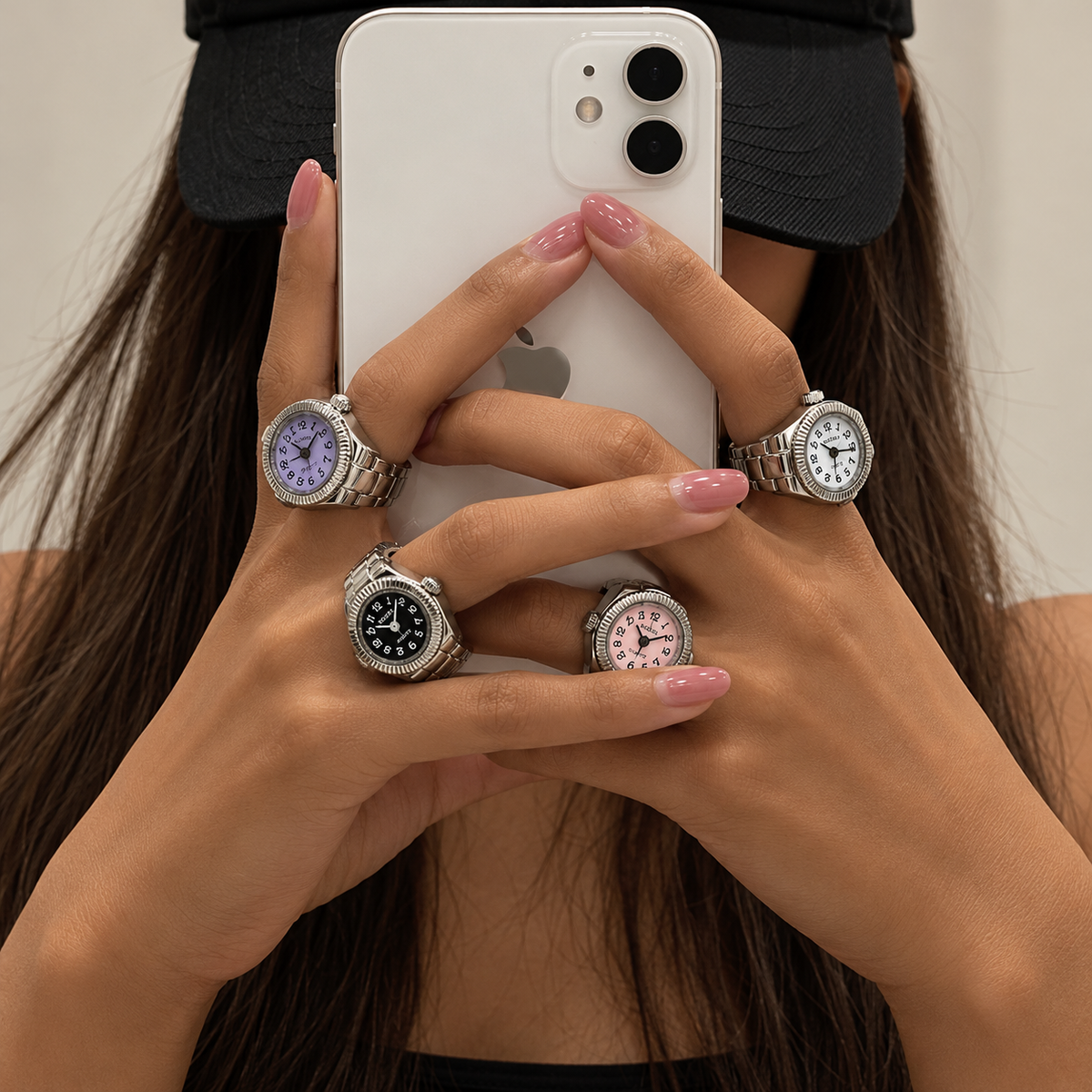 Retro Timepiece Mini Watch Ring