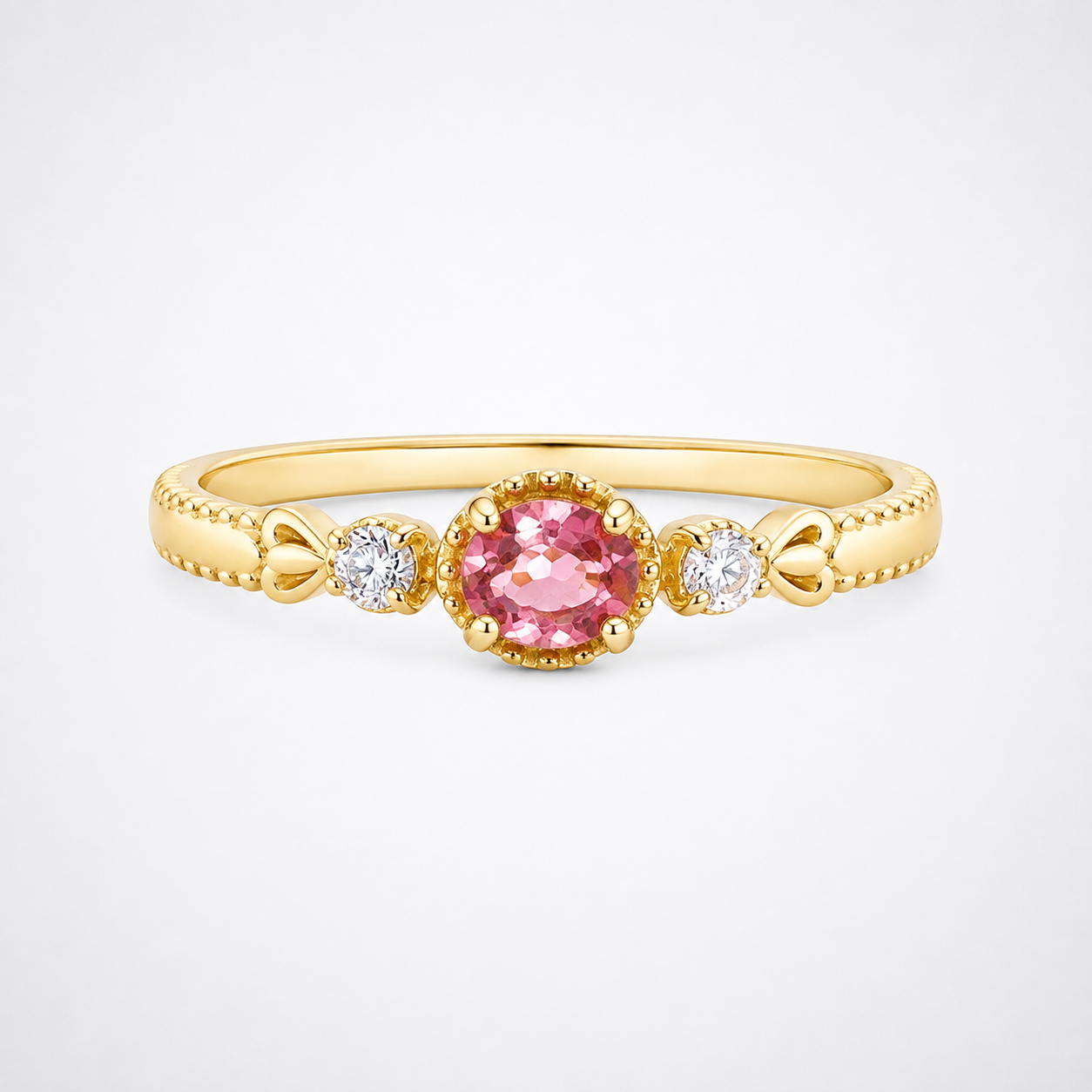Blushing Vine Pink Tourmaline Ring