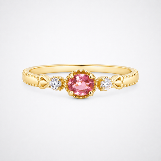 Blushing Vine Pink Tourmaline Ring
