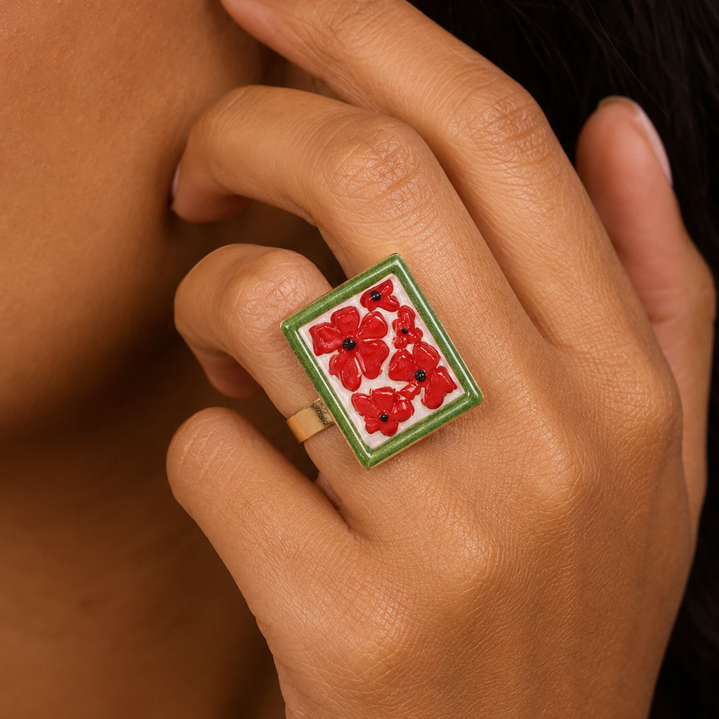 Spring Garden Flower Bloom Ring