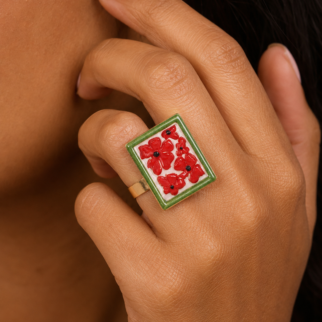 Spring Garden Flower Bloom Ring