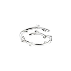 Sterling Silver Antler Deer Adjustable Ring | JZ315