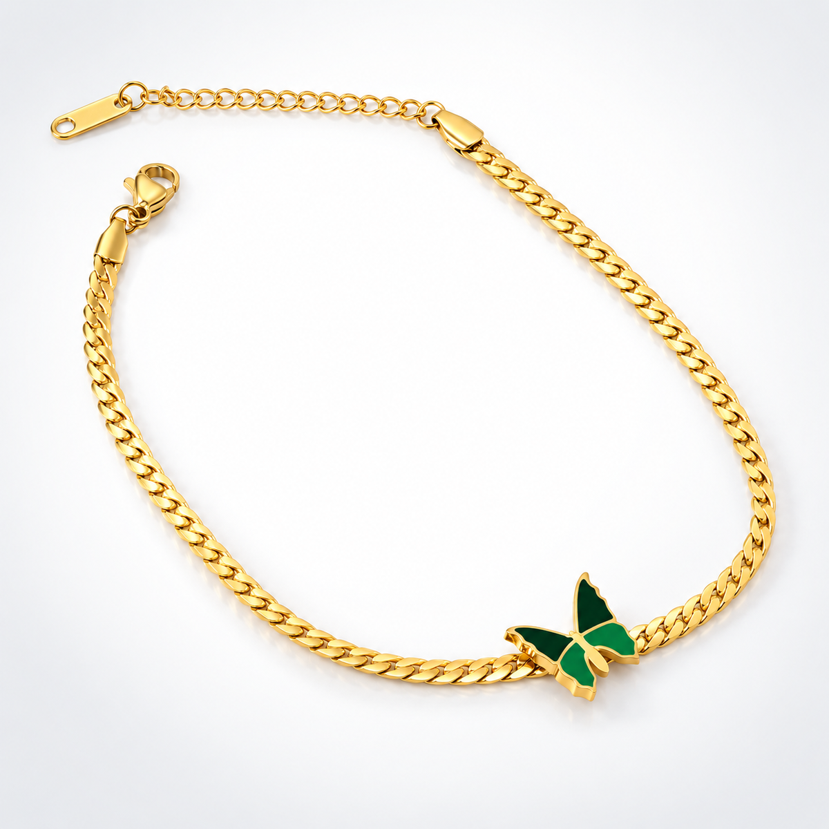 Titanium Butterfly Anklet Chain