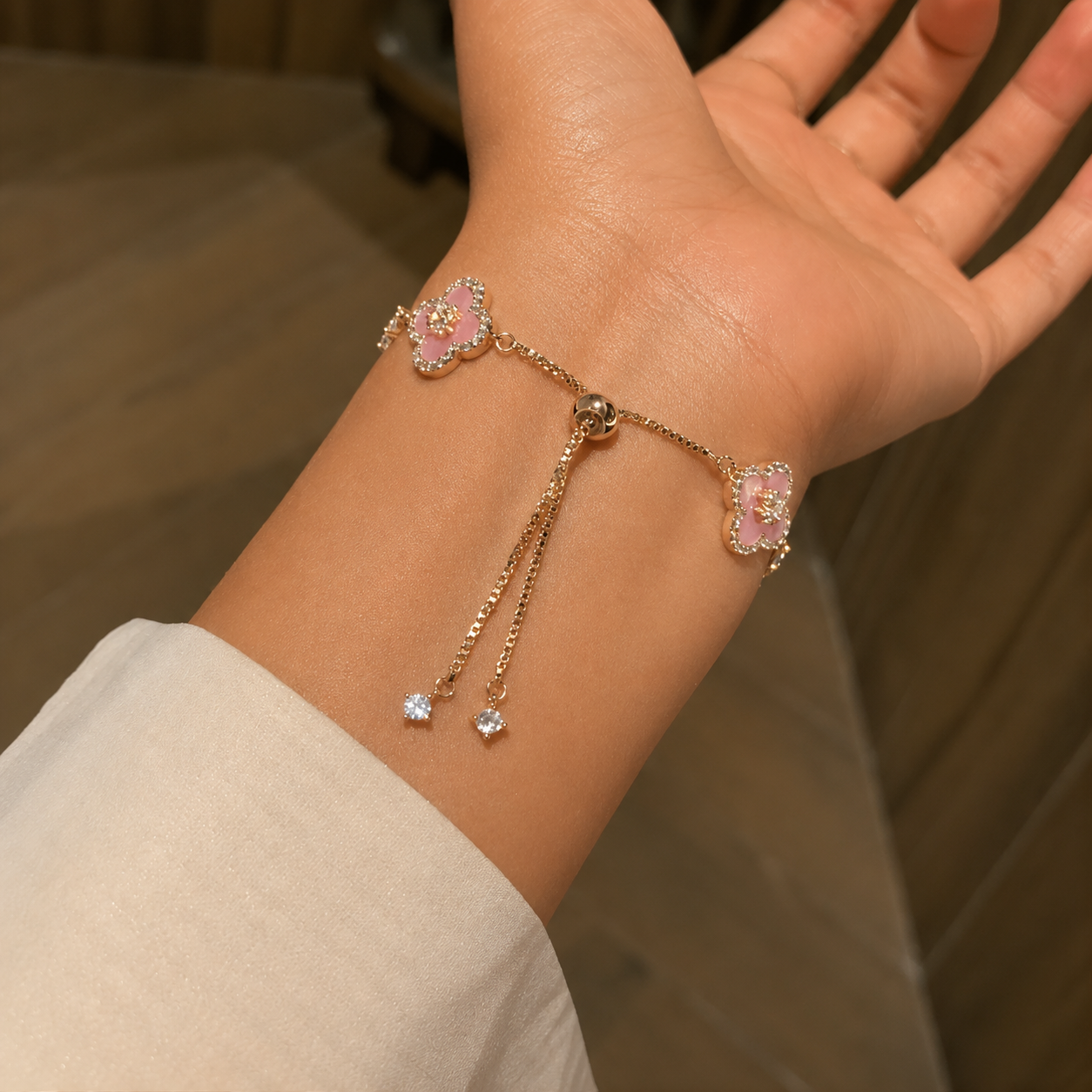Four Leaf Clover Cleef Bracelet