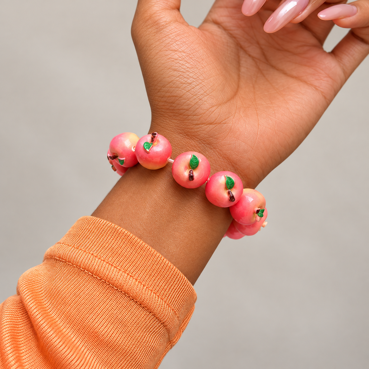 Juicy Orchard Fruit Beaded Bracelet