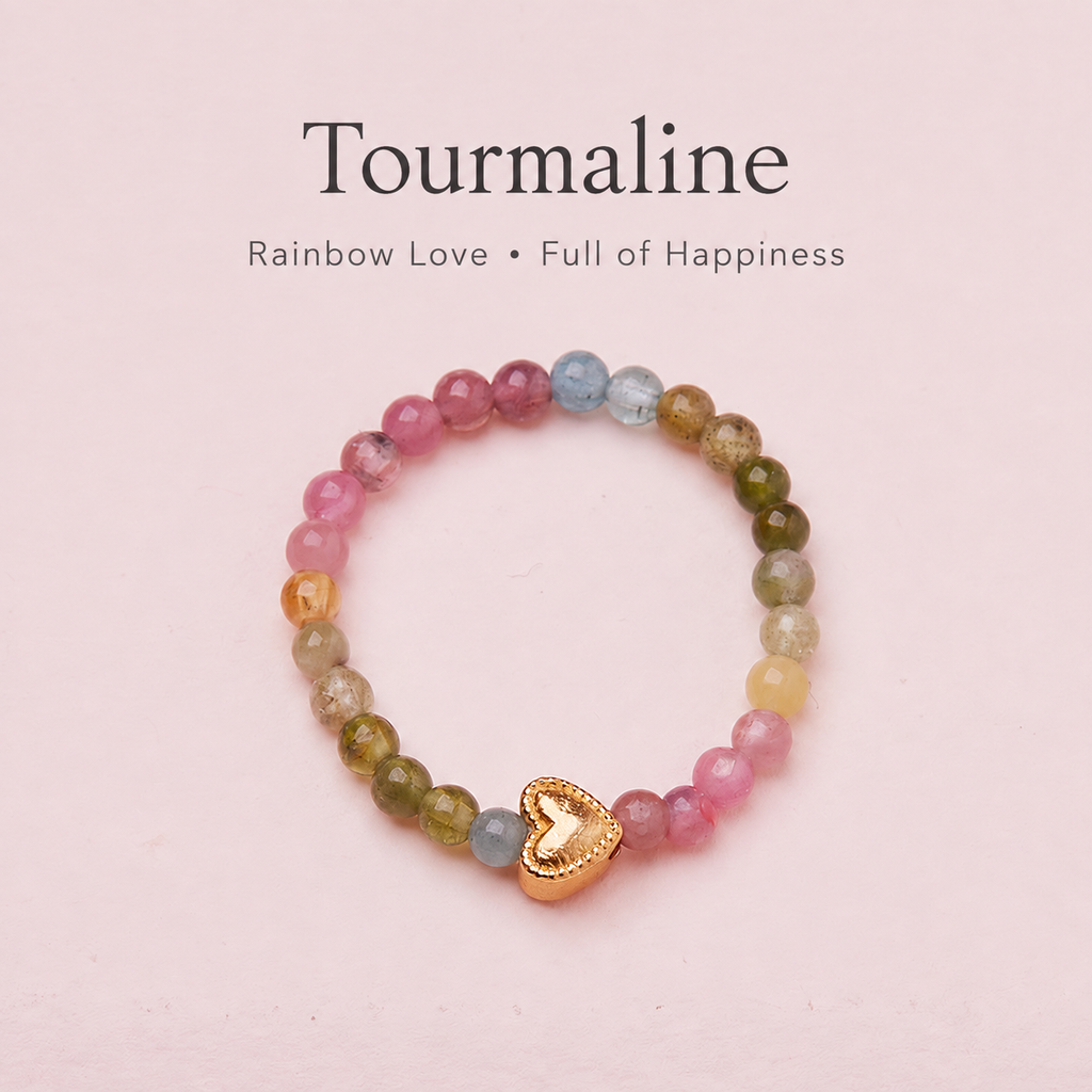 Lucky Guardian Tourmaline Beaded Ring