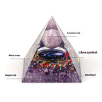 Handcraft Zodiac Pyramid Crystal Home Decoration Ornaments