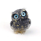 Crystal Stone Owl Ornaments Table Top Decoration