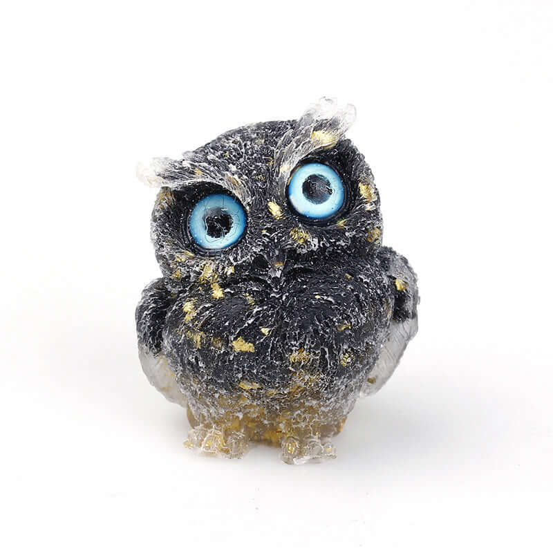 Crystal Stone Owl Ornaments Table Top Decoration