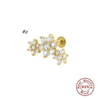 Sterling Silver Internal Threaded Flat Back Piercing