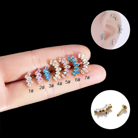 cartilage earrings, piercing jewelry, cartilage piercing, body jewelry, helix piercing, helix earrings, tragus piercing