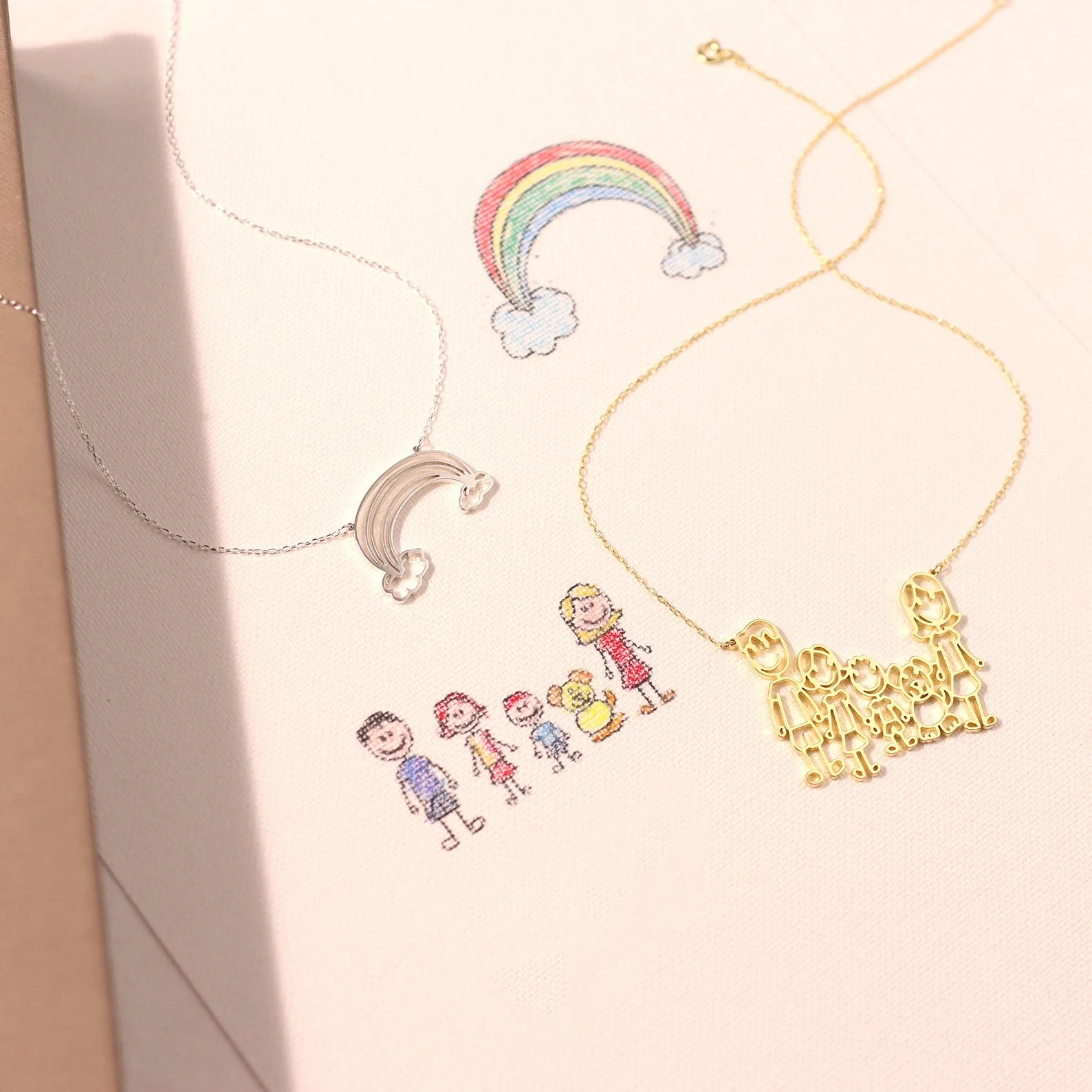 Customise Hand Drawn Children Art Necklace | XL893